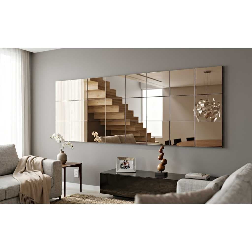 Espelho 3D 50x75x4cm Moderno Acrílico Decoração Casa Luxo