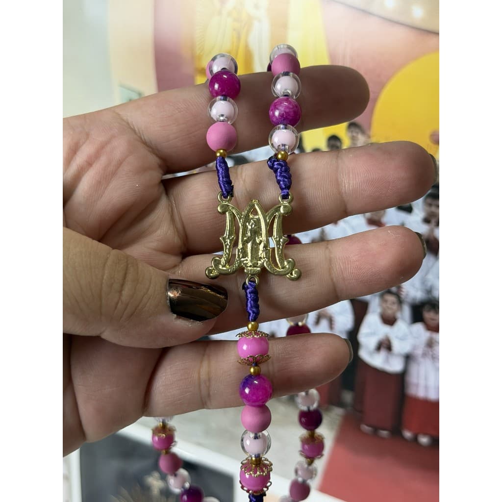 Terço Católico Artesanal Cor à Escolha Santo Sortido Nossa Senhora São Bento Religioso Pronta Entrega Presente de Fé