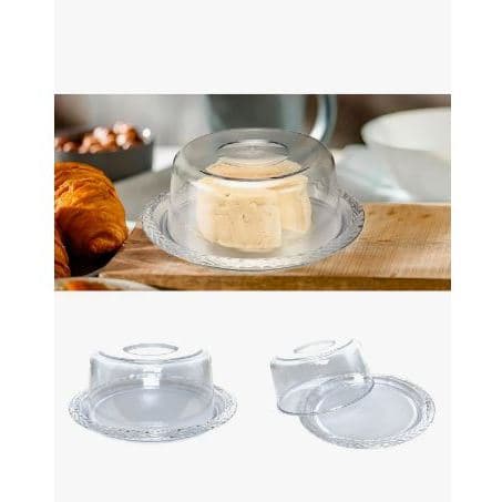 Porta Queijo Com Tampa Acrílico - Queijeira Cozinha Cor Transparente