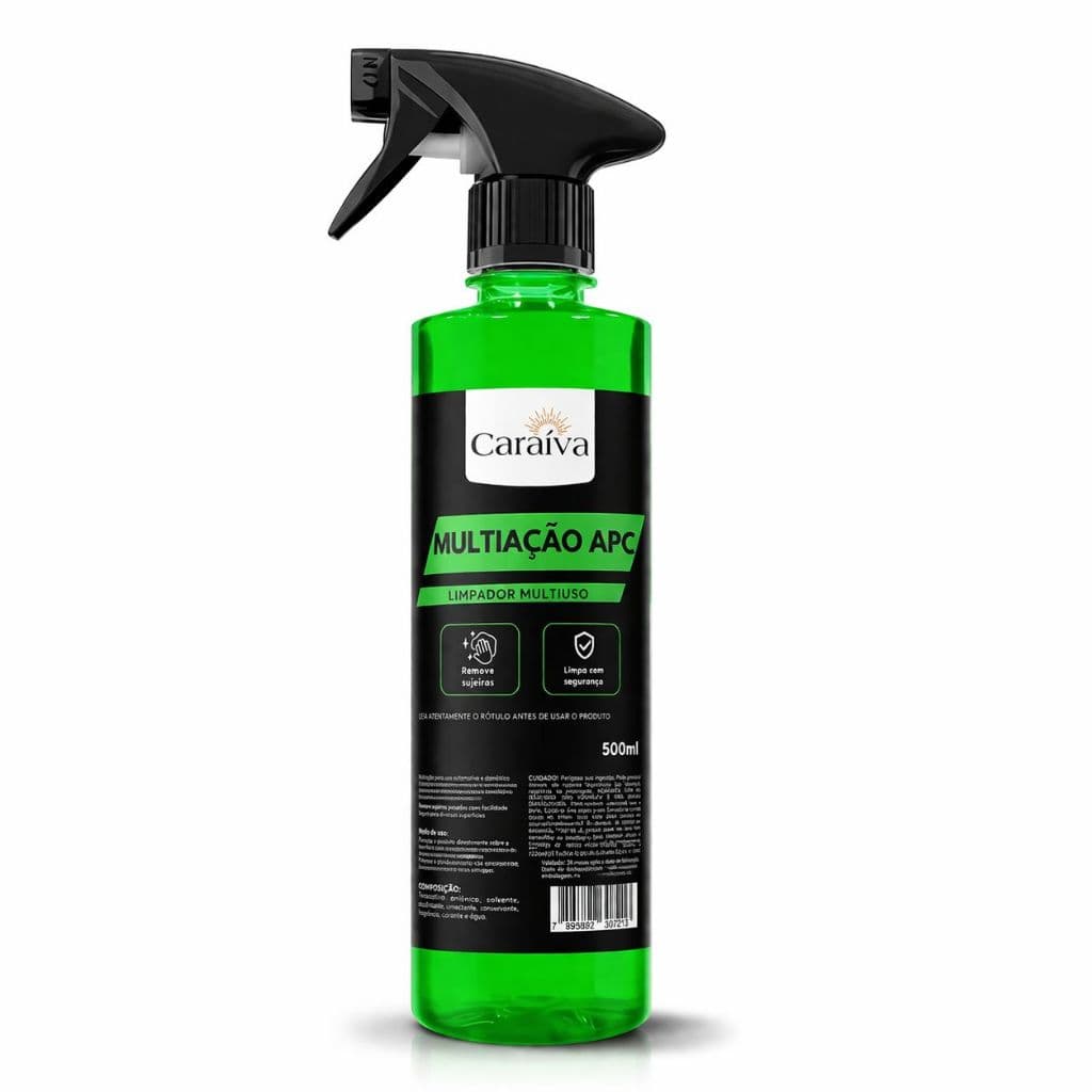 LIMPADOR MULTIAÇÃO MULTIUSO AUTOMOTIVO APC LIMPA TETO BANCOS PAINEL RODAS DESENGURDURANTE LIMPEZA INTERNA DO CARRO