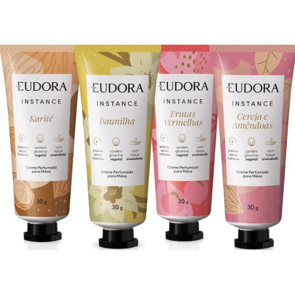 Creme Perfumado Para as Mãos Instance 30g- Eudora a Escolher
