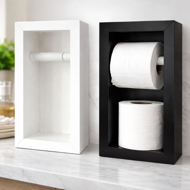 PAPELEIRA DUPLA PORTA PAPEL HIGIENICO