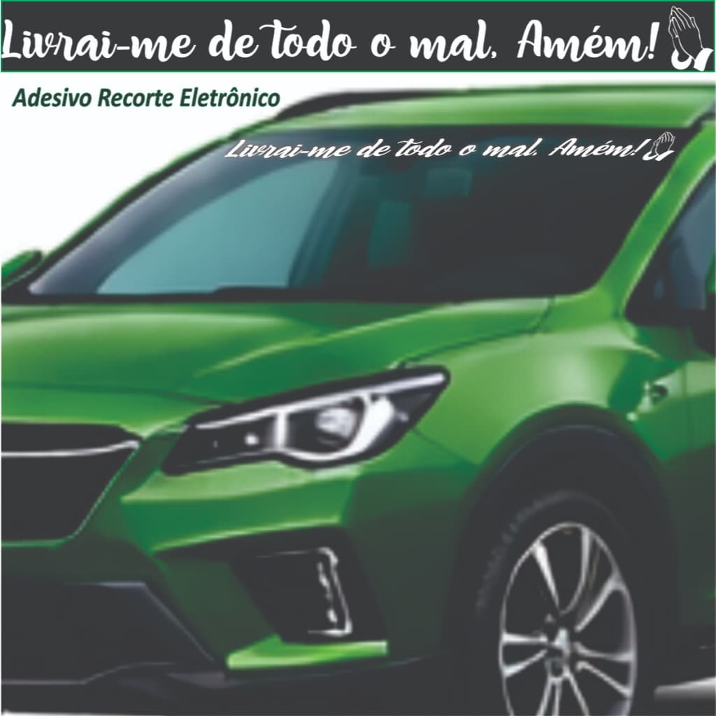 Adesivo para Carro Adesivo Carro Adesivo Automotivo Adesivo Parabrisa Carro Adesivo Evangélico