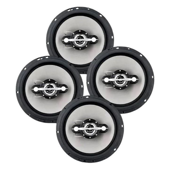 Kit 4 Alto Falantes de Porta Leson 6 Polegadas 70w Rms Cada Cor Cinza