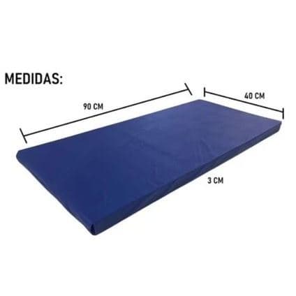 Colchonete Academia exercicios - Dobrável Azul Academia Yoga Camping