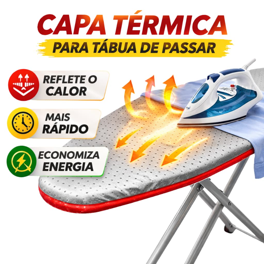 Capa Tábua De Passar Roupa Com Forro Térmico Forrado Acolchoado Com Espuma Todos  Modelos e Tamanhos