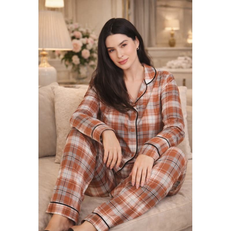 ✨ Pijama Americano Feminino em Malha Canelada – Elegante e Confortável para uso ou revenda