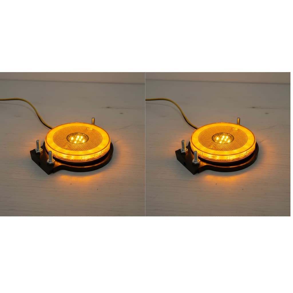 2 Lanterna Sinaleira Lateral Neon Led Carreta 85mm Com Suporte Caminhão Motorhome Acessorios