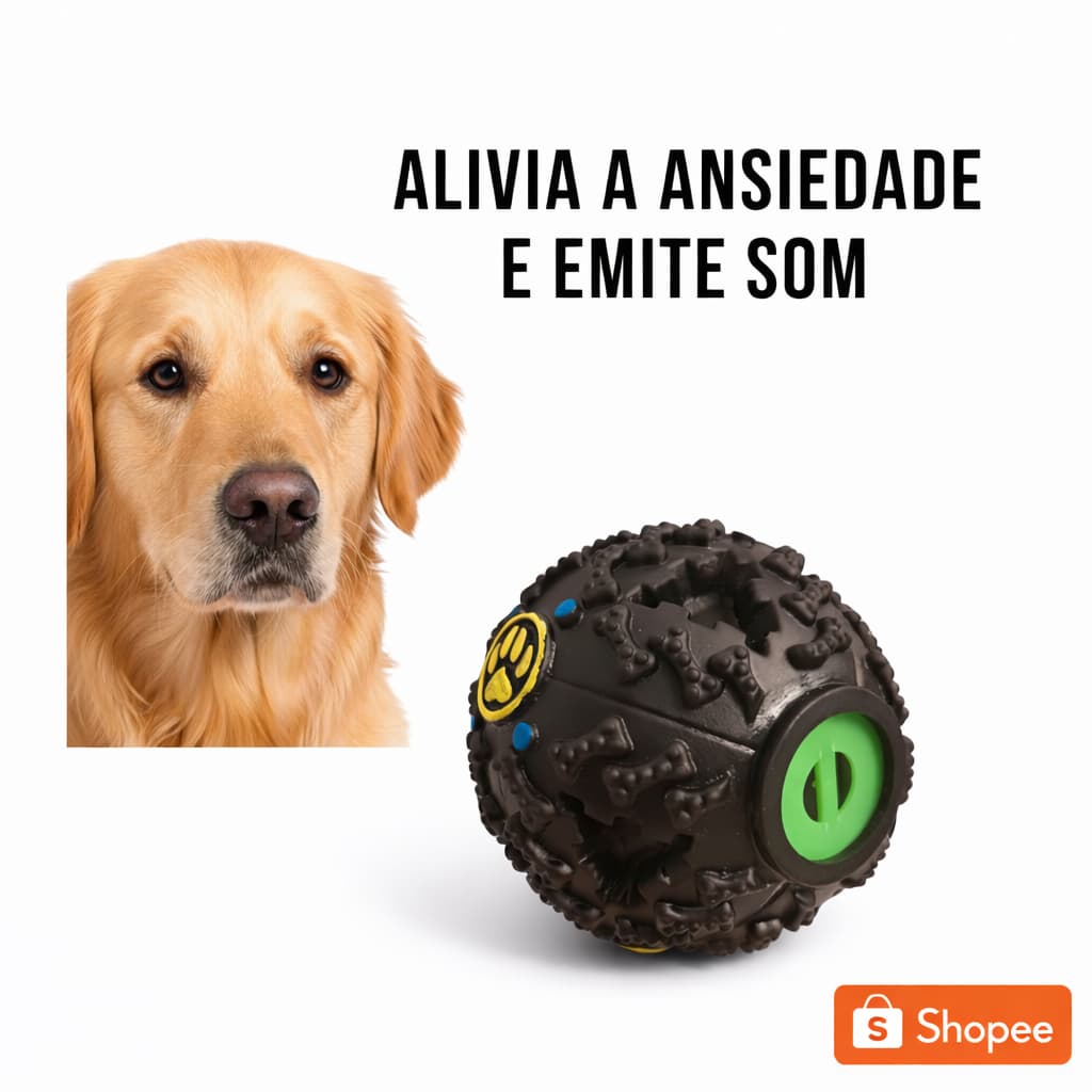 Bolinhas Petisqueiras Interativa Mordedor Cachorro Gato Brinquedos Pet Dispensa Ração ENVIO IMEDIATO