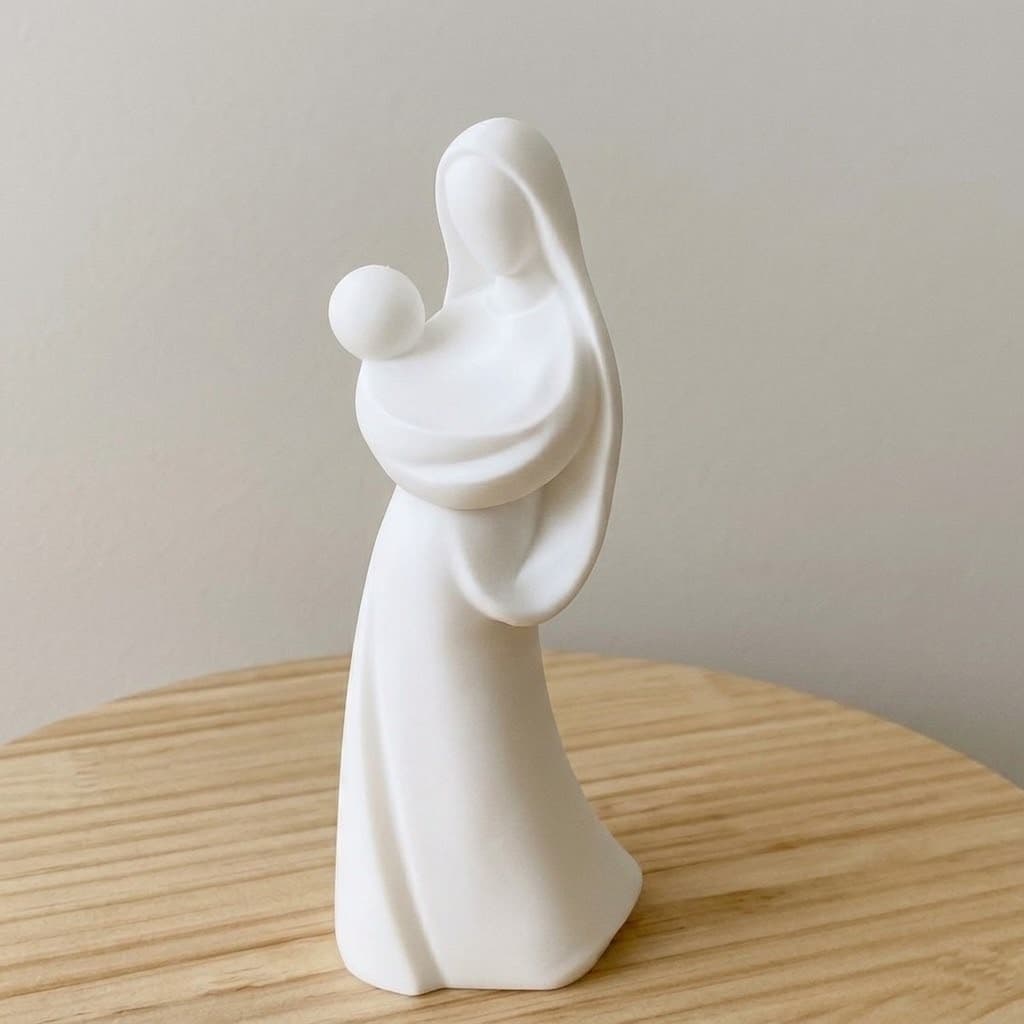 Imagem deNossa senhora e menino Jesus em 15 e 20 cm - impressão 3d