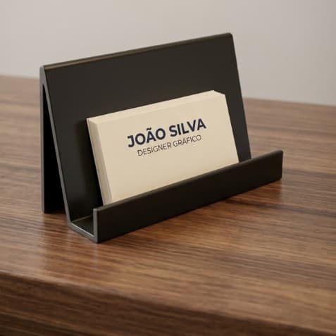 Porta Cartão de Visitas, Suporte para cartão elegante minimalista