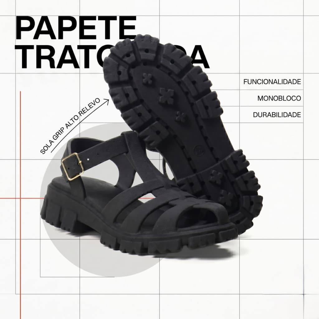 Sandália Feminina Aranha Tratorada Fisherman Pescador Original Macia Conforto Garantido