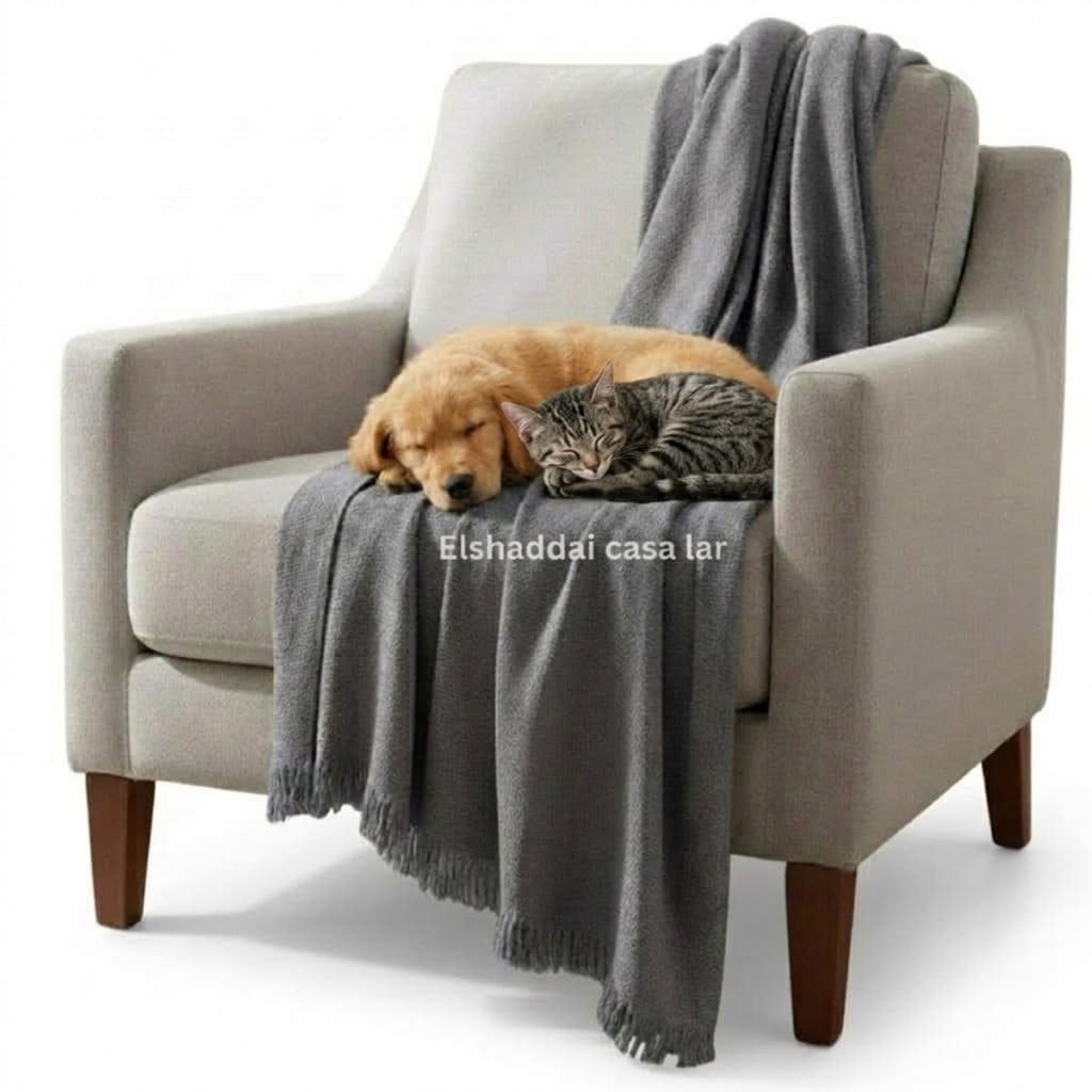 Manta Pet Gigante 100% Algodão 210 x 110 – O Refúgio de Conforto do seu Cão!