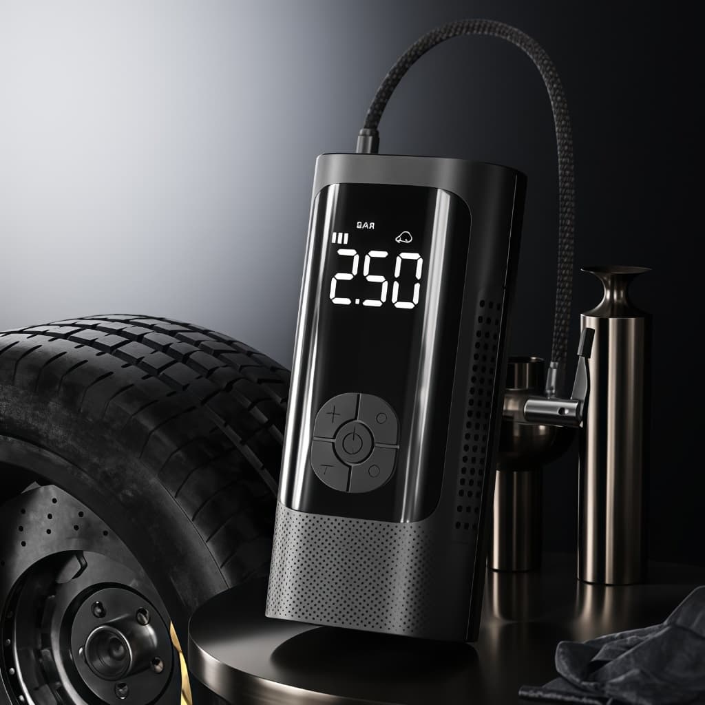 Carro Pneu Inflator Bomba Ar Elétrica Mini Portátil Sem Fio Compressor Para Motocicleta Bicicleta-M6