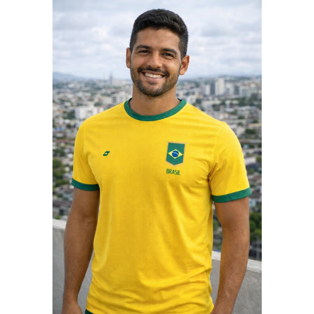 Camiseta Seleção Brasileira Copa Do Mundo Camisa Torcida do Hexa Direita Brasil