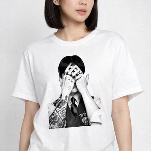 Camiseta BTS Arirang OT7 Membros Kpop Estampa HD Premium Algodão