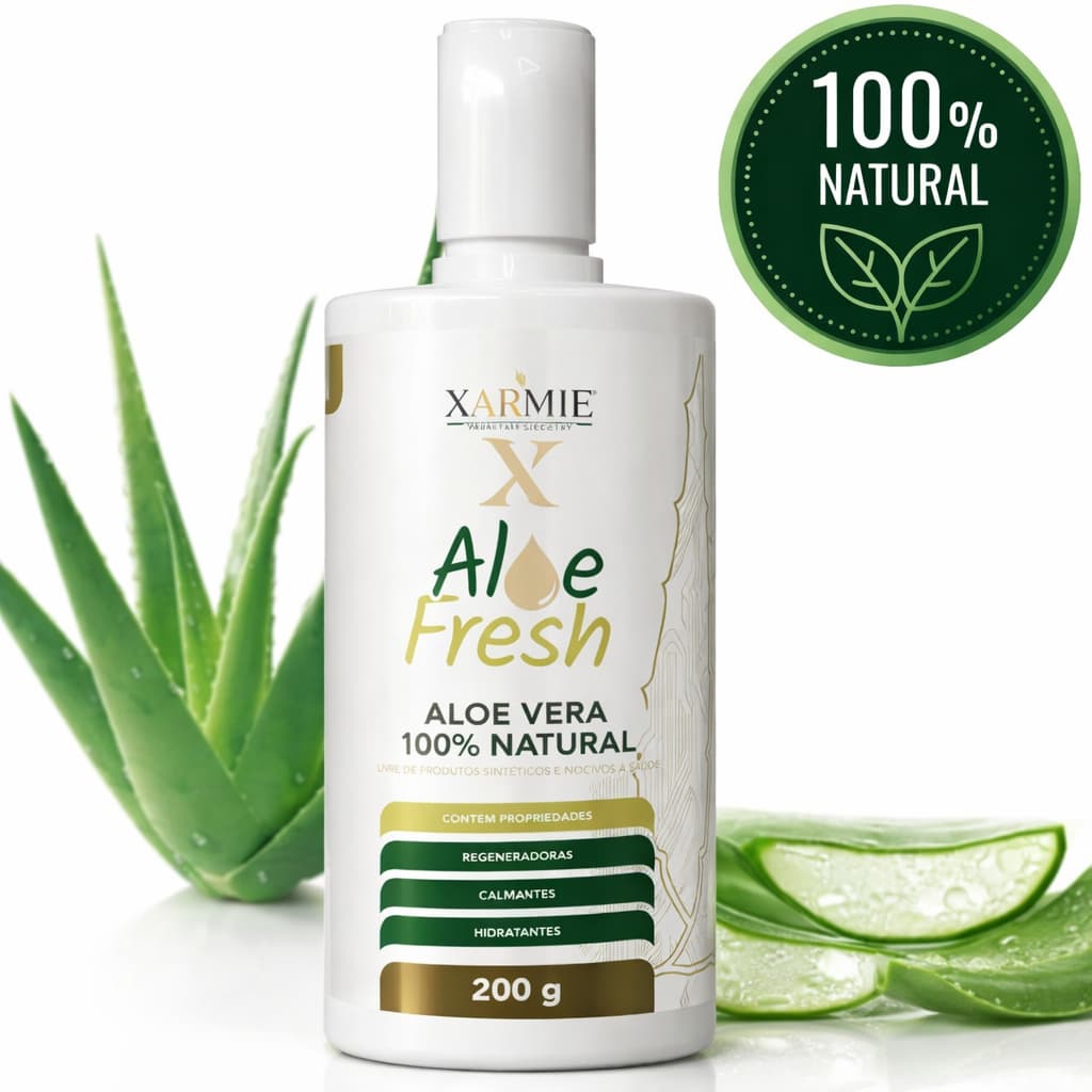 Gel de Limpeza Anti Acne Skincare Aloe Vera  Babosa Controle Oleosidade Xarmie 200g