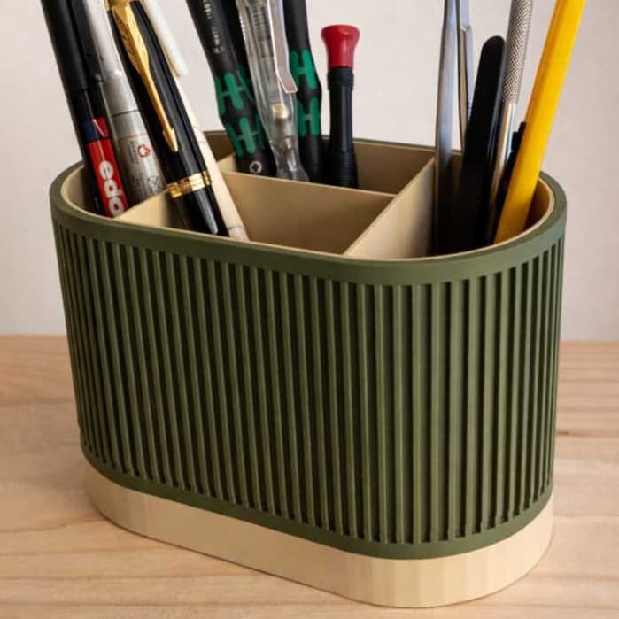 Organizador de Mesa Porta Canetas Multifuncional com Divisórias ~ Escritório ~ Moderno ~ com armazenamento oculto