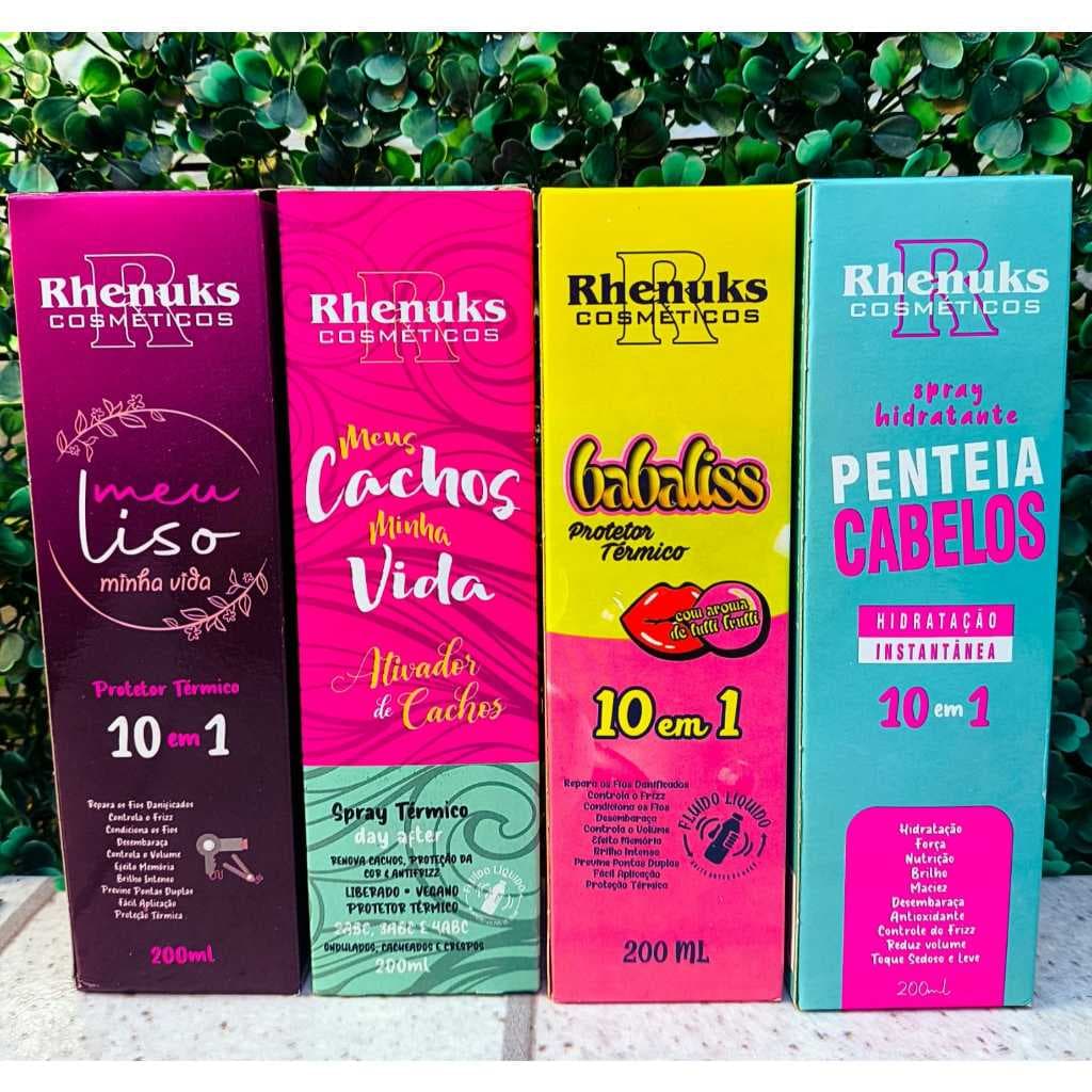 Spray Protetor Térmico Rhenuks 200ml - Babaliss - Meu liso, minha vida - Meus cachos, minha vida e Penteia Cabelo