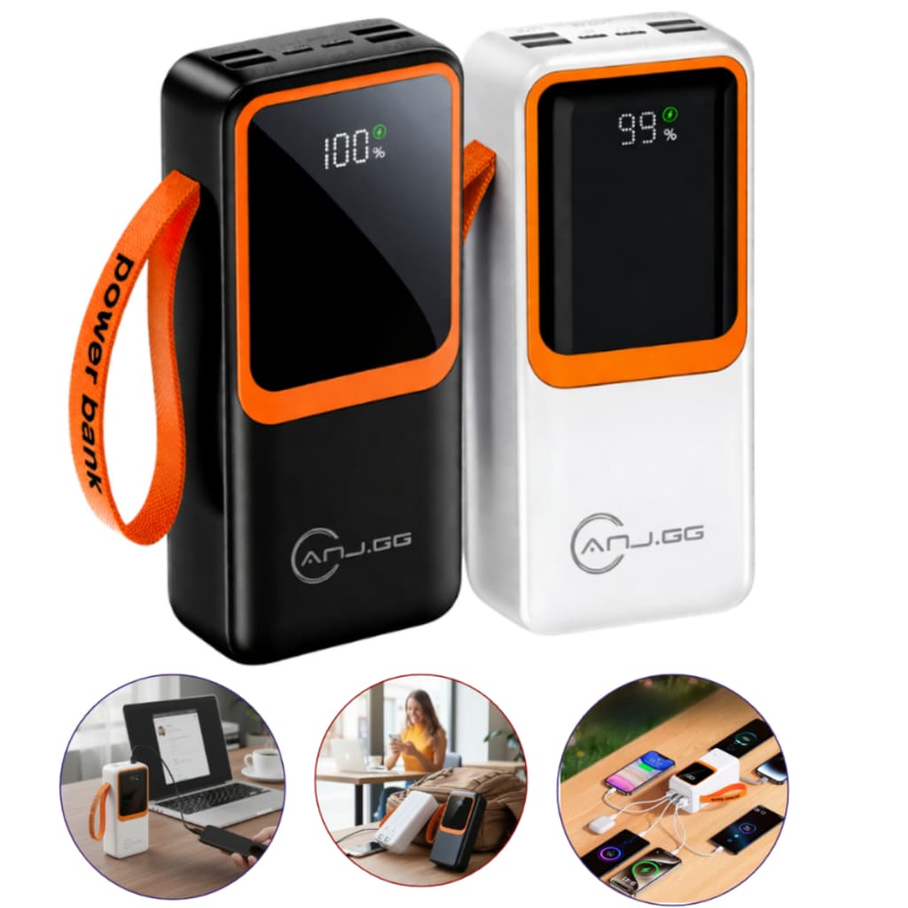 Power Bank Carregador Portatil 300000 Mah Original Turbo Rapido Display Digital 1 Ano Garantia