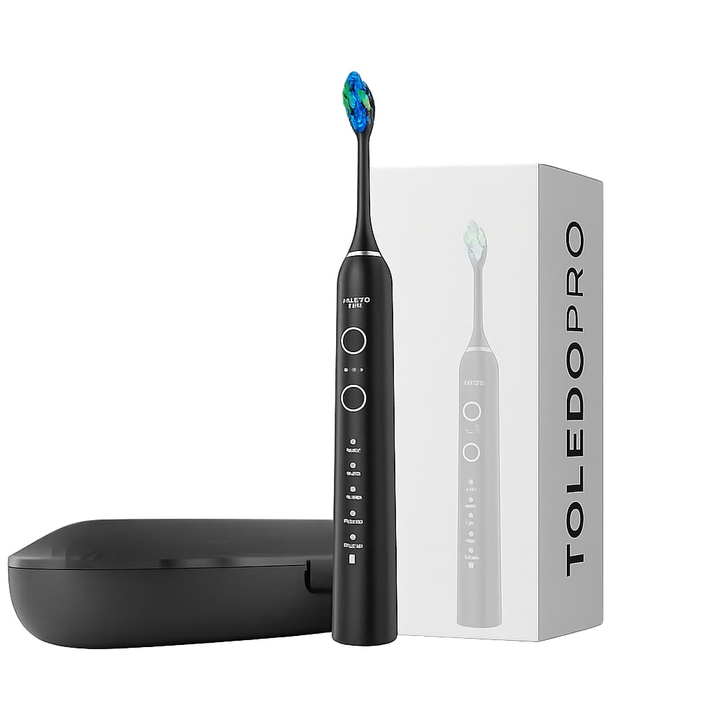 Escova De Dente Elétrica Toledopro T90 Ultrassônica Modelo LT-10 Adulto