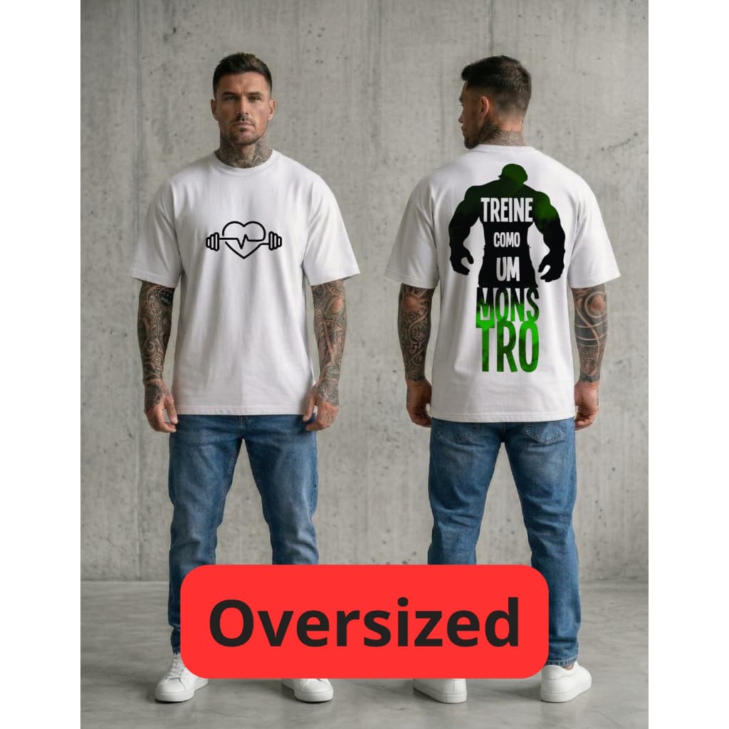 CAMISETA OVERSIZED FITNESS MASCULINA NO DAYS OFF ESTILO ACADEMIA TREINO HARD STREETWEAR