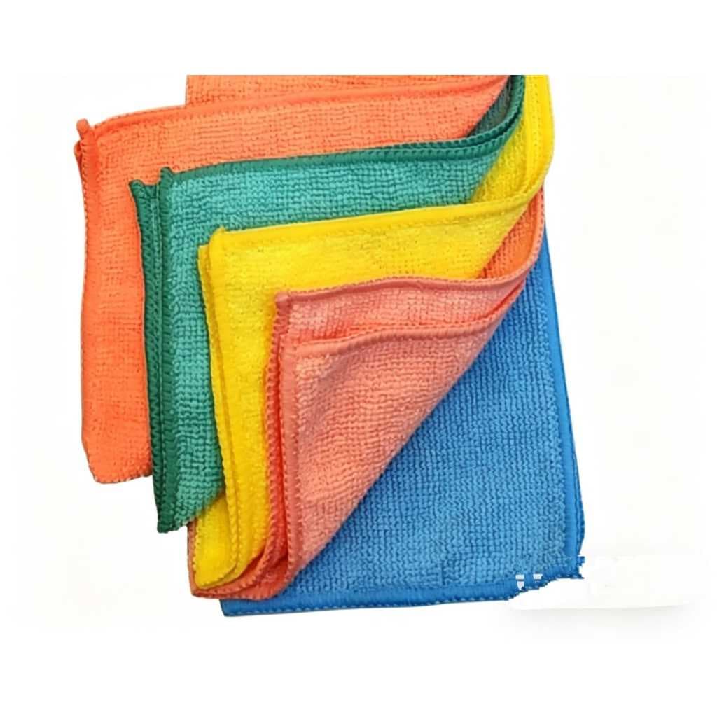Kit Pano Multiuso Microfibra 5 Peças 25x25 cm  | Pano de Limpeza Espesso e Absorvente/limpeza doméstica/pano multiuso