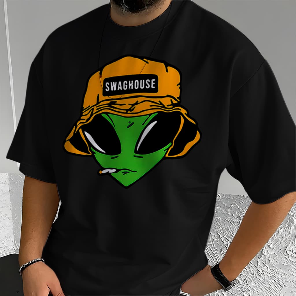 Camiseta Oversized Unissex Plus Size com Estampa Modelo: "ET ChangHouse" - Lançamento 2026