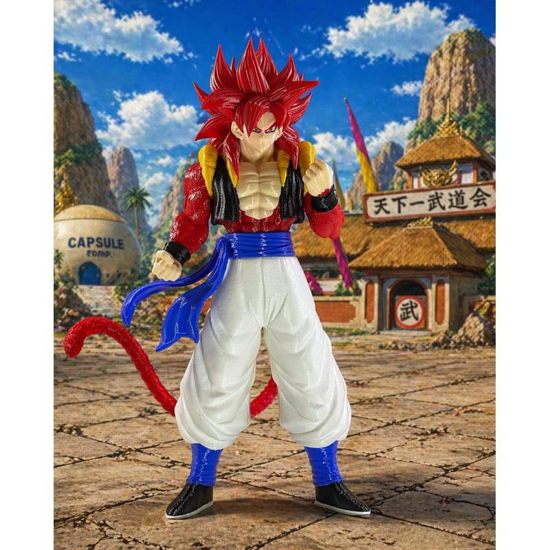 Action Figure Dragon Ball Super Saiyajin 4 Gogeta SSJ4 – Boneco Colecionável Anime 23cm Alta Qualidade