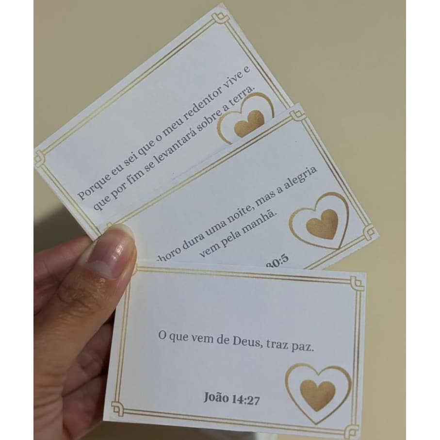 20 Mini cartão com frases bíblicas agradecimento cartão motivacional