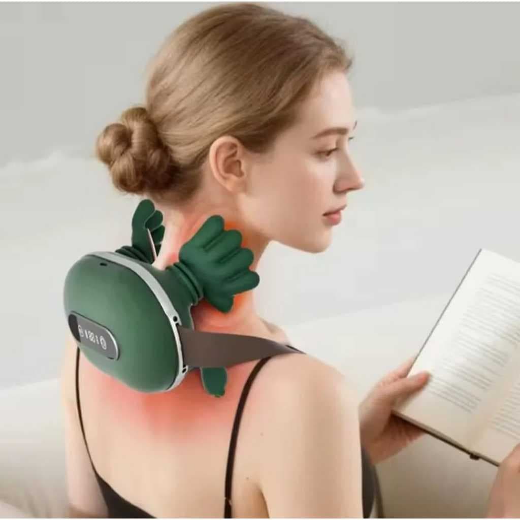Massageador 4D Pescoço Ombro Mão Cervical Elétrico Relaxante Portátil Alivio