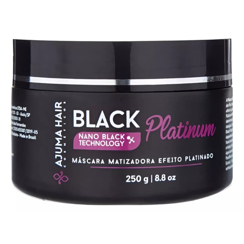 Máscara Matizadora Black Platinum 250 g Ajuma Hair