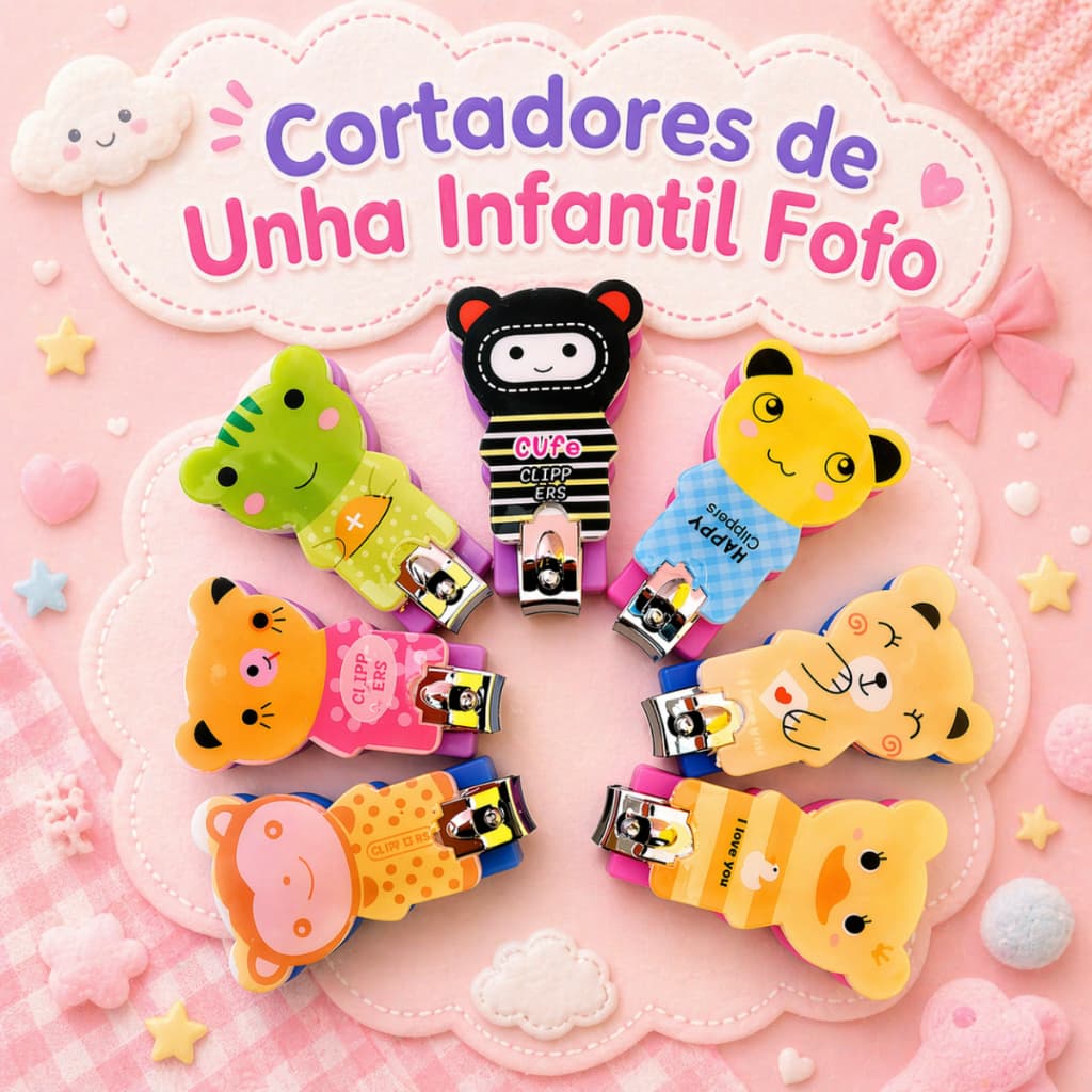 Cortador De Unha Pimpolho Infantil- Enxoval