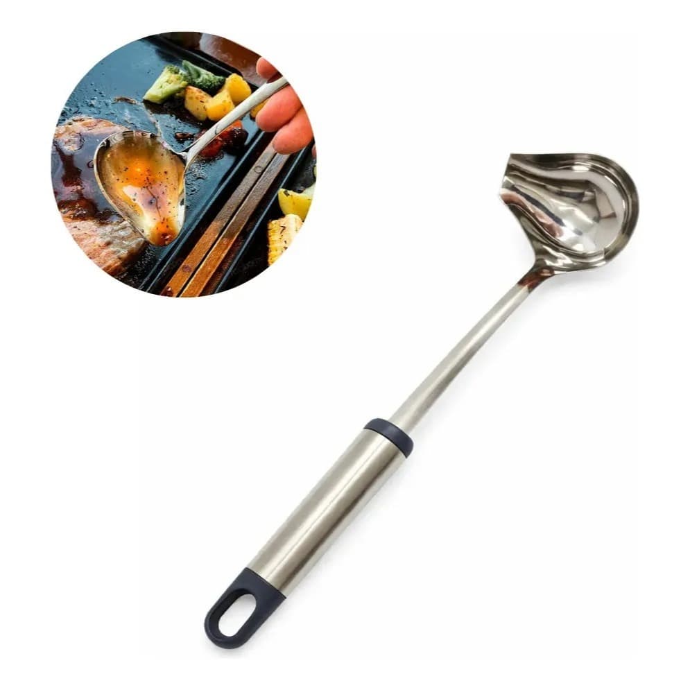 Concha Para Molhos - Feijão Em Inox Cor prateado inox