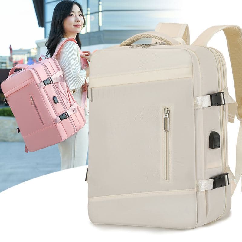 Mochila Impermeável Masculina Feminina prova d'água expansível multifuncional de grande capacidade