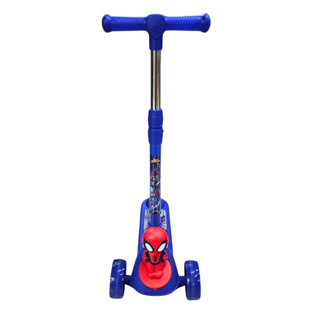 Patinete Infantil Homem Aranha Rodão Truck Com LED 3 Rodas