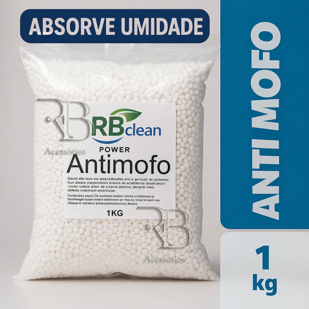 Antimofo Power Evita Mofo Elimina Umidade Cloreto de Cálcio 1kg Desumificador.