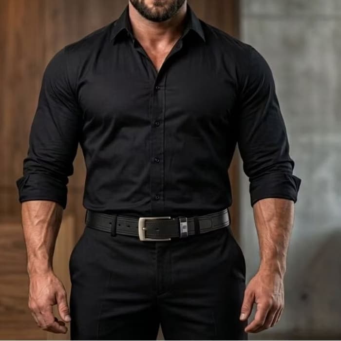​Cinto Masculino Premium  Acabamento Reforçado