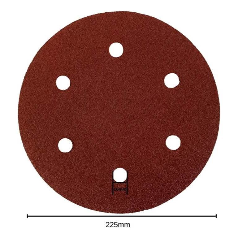 Jogo Lixa para Lixadeiras MLP 750 LED/710H 180 Grãos 225mm 10 unidades Menegotti