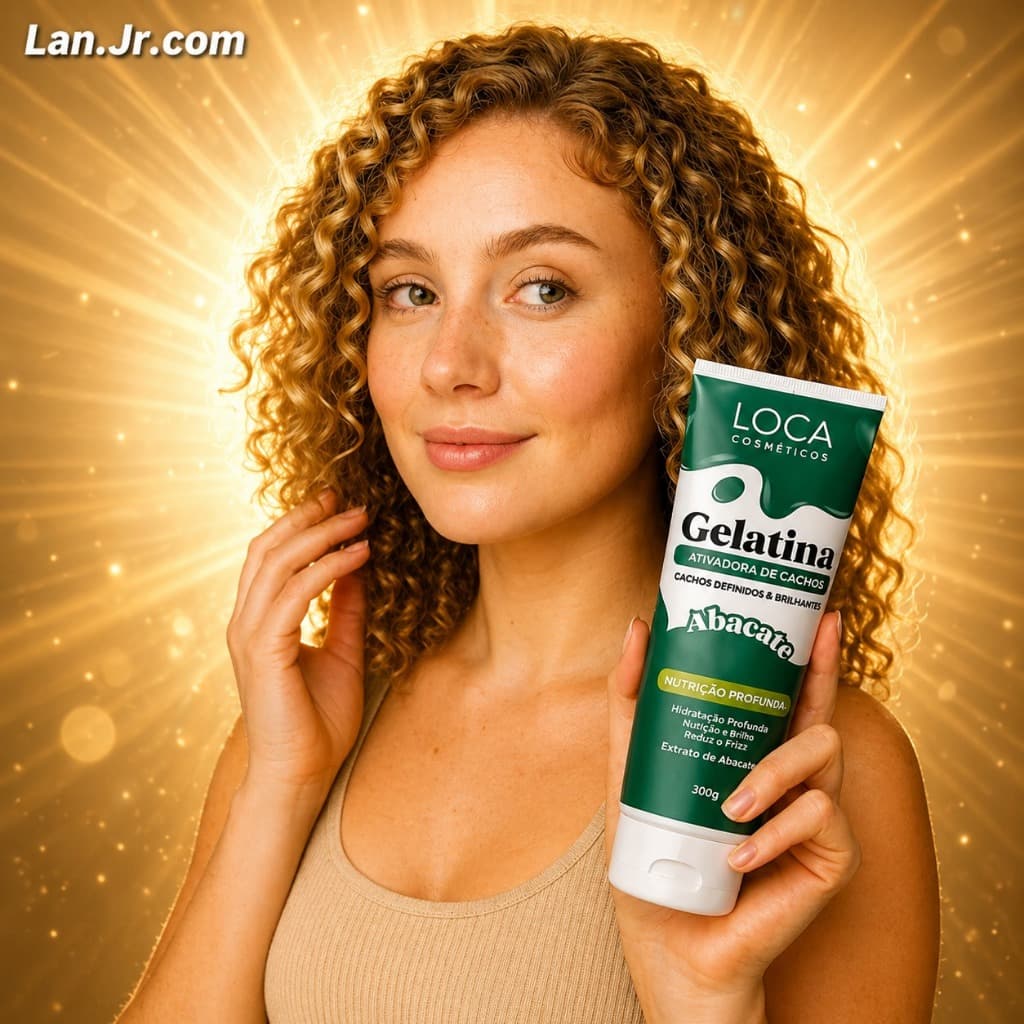 Gelatina Nutritiva Abacate – Definição e Brilho para Cachos 200g | Loca Cosmetics