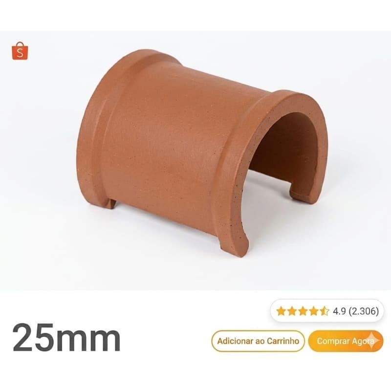 Tapa Furo Luva Soldável 25mm 3/4 Reparo De Cano Água PVC Marrom Sem Quebrar Parede Estrela