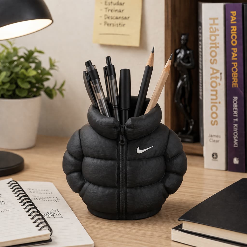 Porta Canetas Jaqueta Organizador Mesa Moderno Porta Lápis Objetos Decoração Escritório Home Office