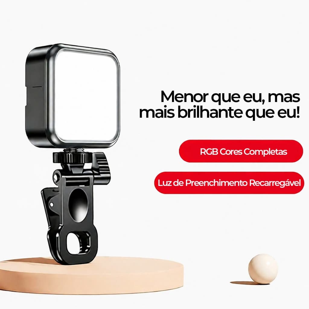 Iluminação Fotográfica Noturna de Preenchimento Lâmpada Portátil Fotografia LED Luz de Vídeo