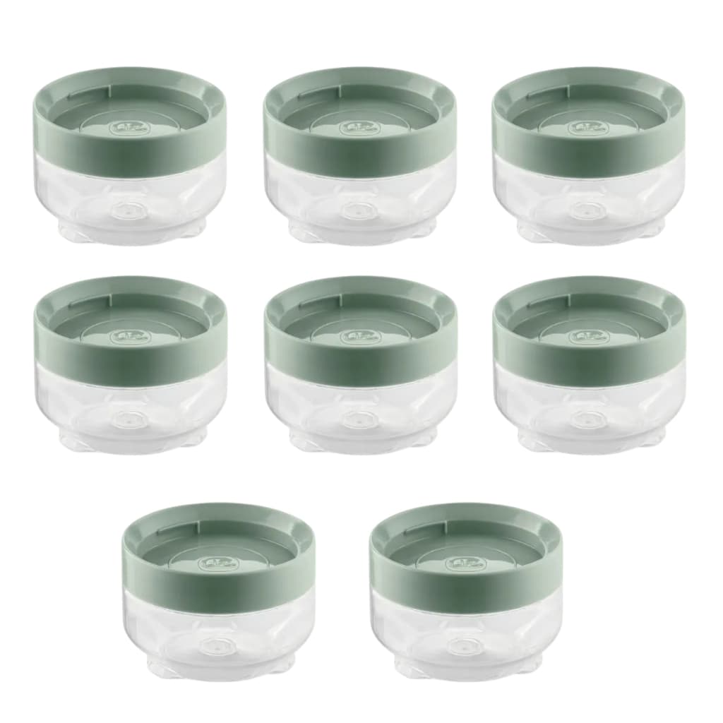 Kit 8 Pote Organizador Mantimentos C/ Tampa Conecta Design Prático Rosqueável Empilhável