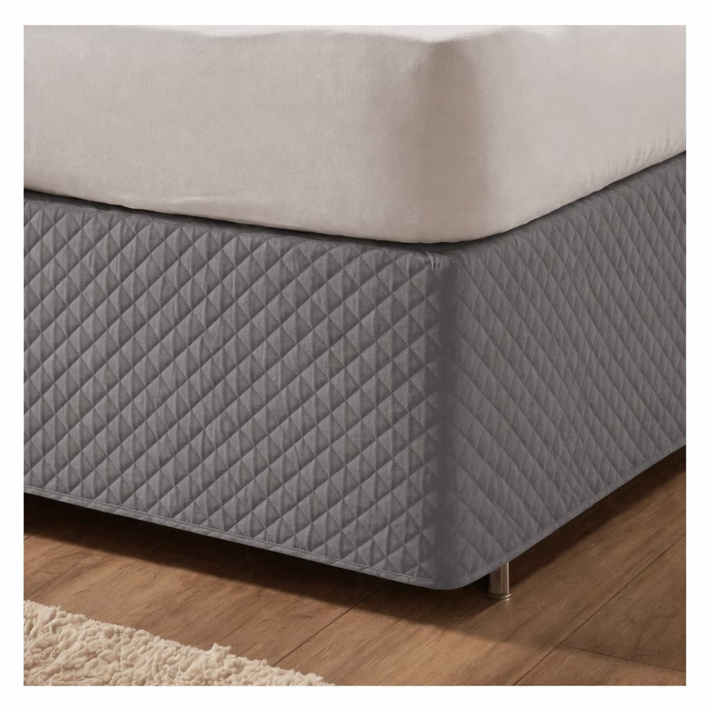 Saia Box Matelada com Elástico Microfibra Solteiro Casal Queen King