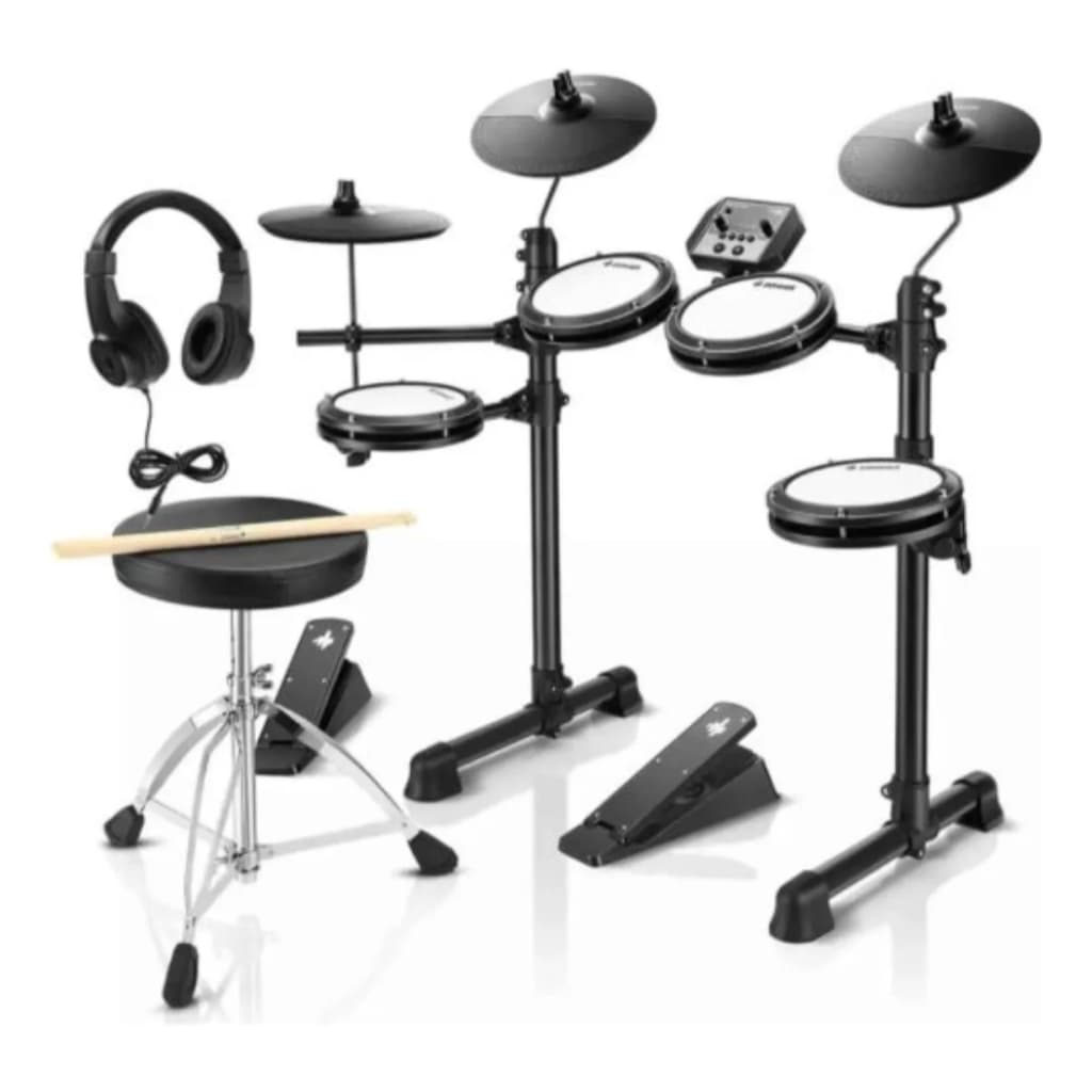 Bateria Eletrônica Donner Ded-80 Peles Mesh 180 Sons