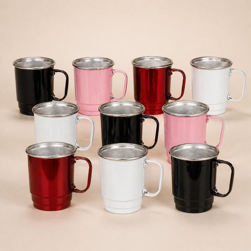 Jogo 20 Canecas 350ml Borda Polida Agua Chopp Gelado