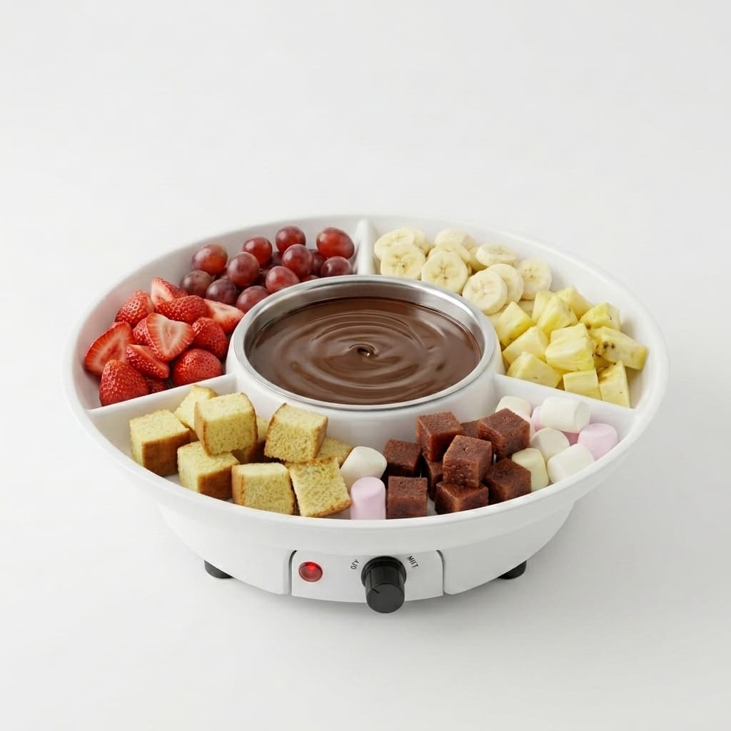 panela elétrica de fondue máquina de fundi automática para casa restaurante inverno com 10 palitos