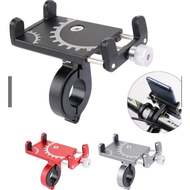 Suporte Para Celular GPS Bike Bicicleta E Moto Em Aluminio Resistente