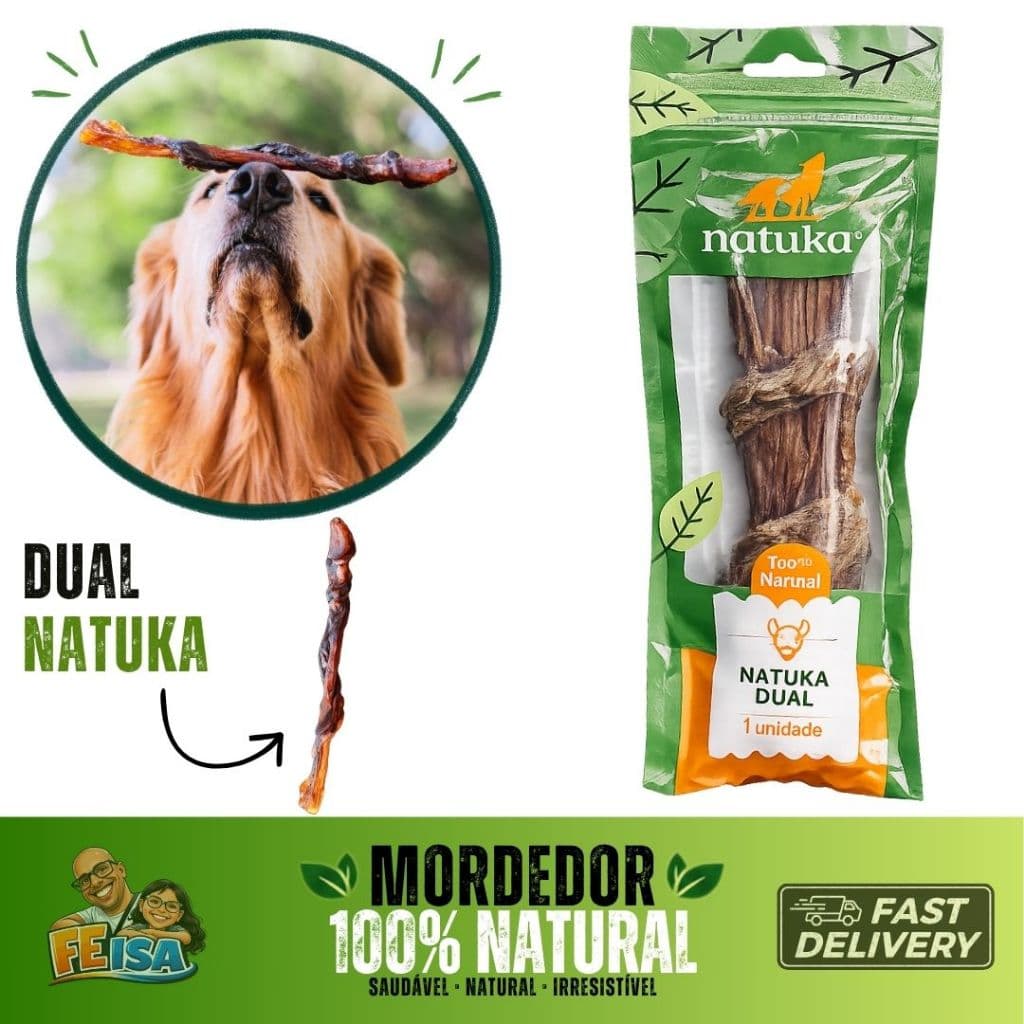 MORDEDOR 100% NATURAL NATUKA DUAL PET CACHORRO